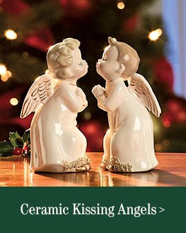 Ceramic Kissing Angels