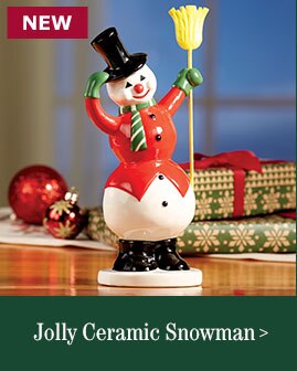 Jolly Ceramic Snowman