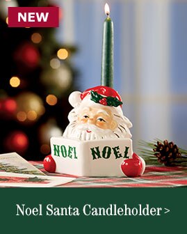 Noel Santa Candleholder